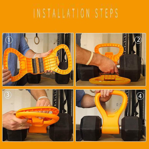 Adjustable Kettlebell Handle for Strength Training Kettlebells for Weight Plates