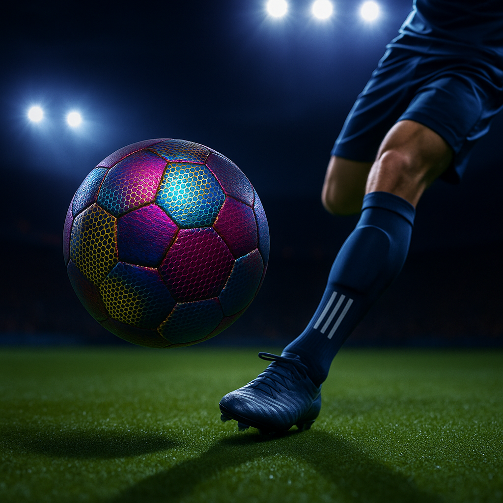 Reflective Soccer Ball Luminous Night Glow Footballs Student Training RL