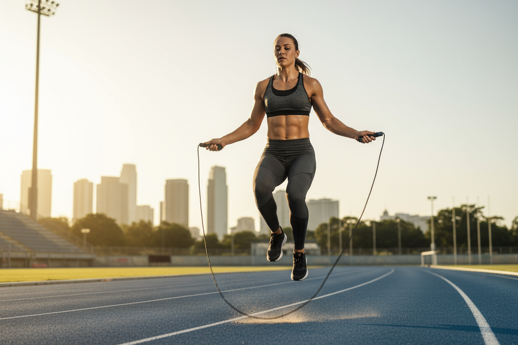 Outdoor jump rope training