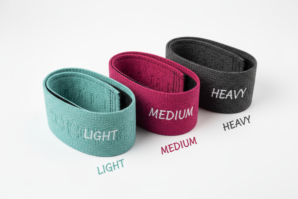 Resistance booty bands white background