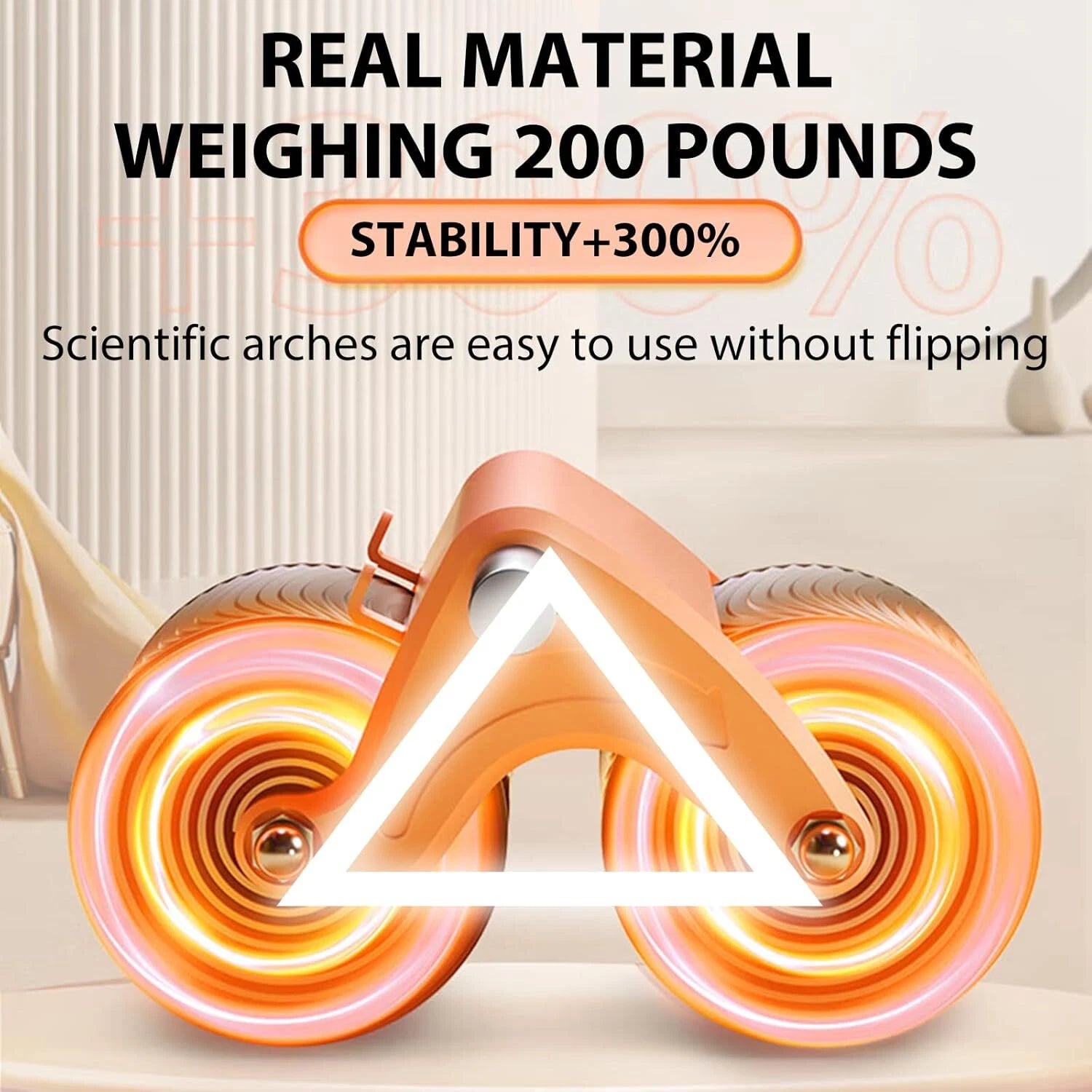 Automatic Rebound Ab Wheel Roller Abdominal Wheel Trainer for Home Gym Exercise