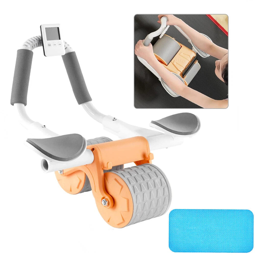 Automatic Rebound Ab Wheel Roller Abdominal Wheel Trainer for Home Gym Exercise