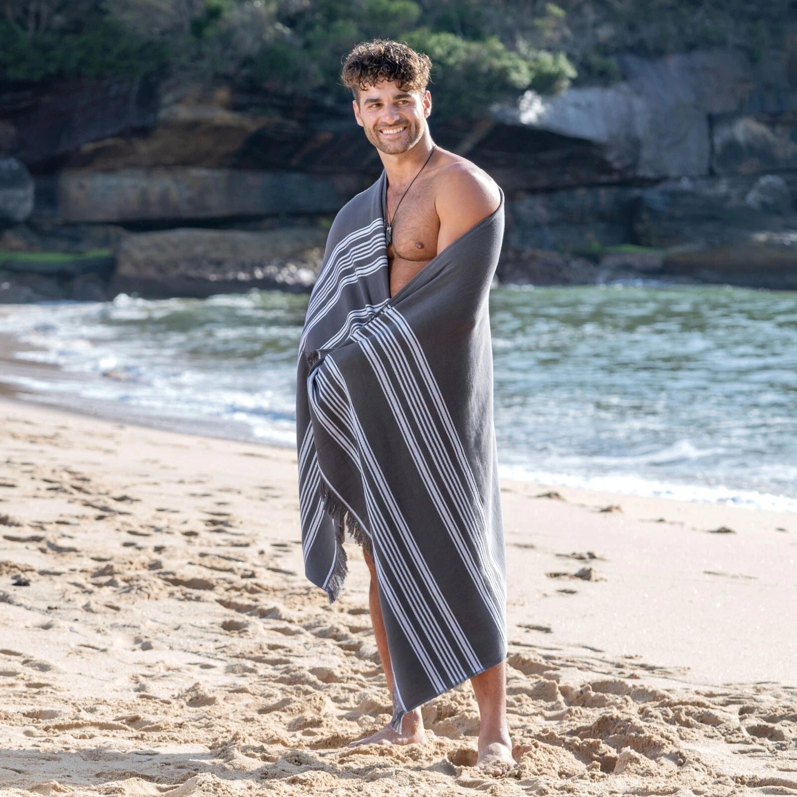 Turkish Beach Towel Oversized, Bath Pool Travel Spa Towels, Sand Free Quick Dry