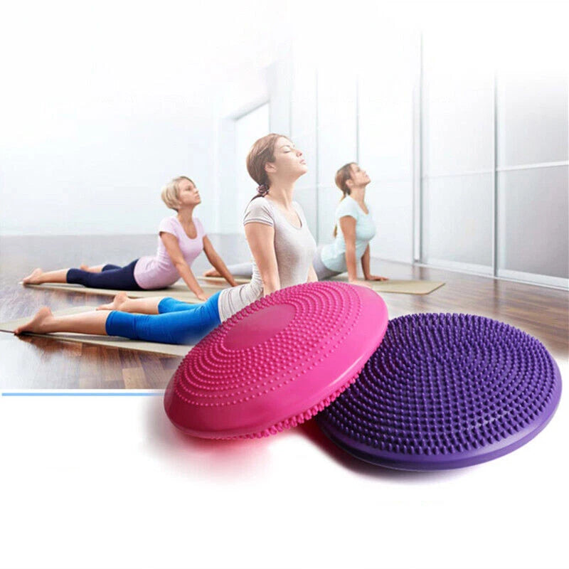 Balance Stability Cushion Wobble Air Disc Ankle Knee Strength Rehab Exercise AU