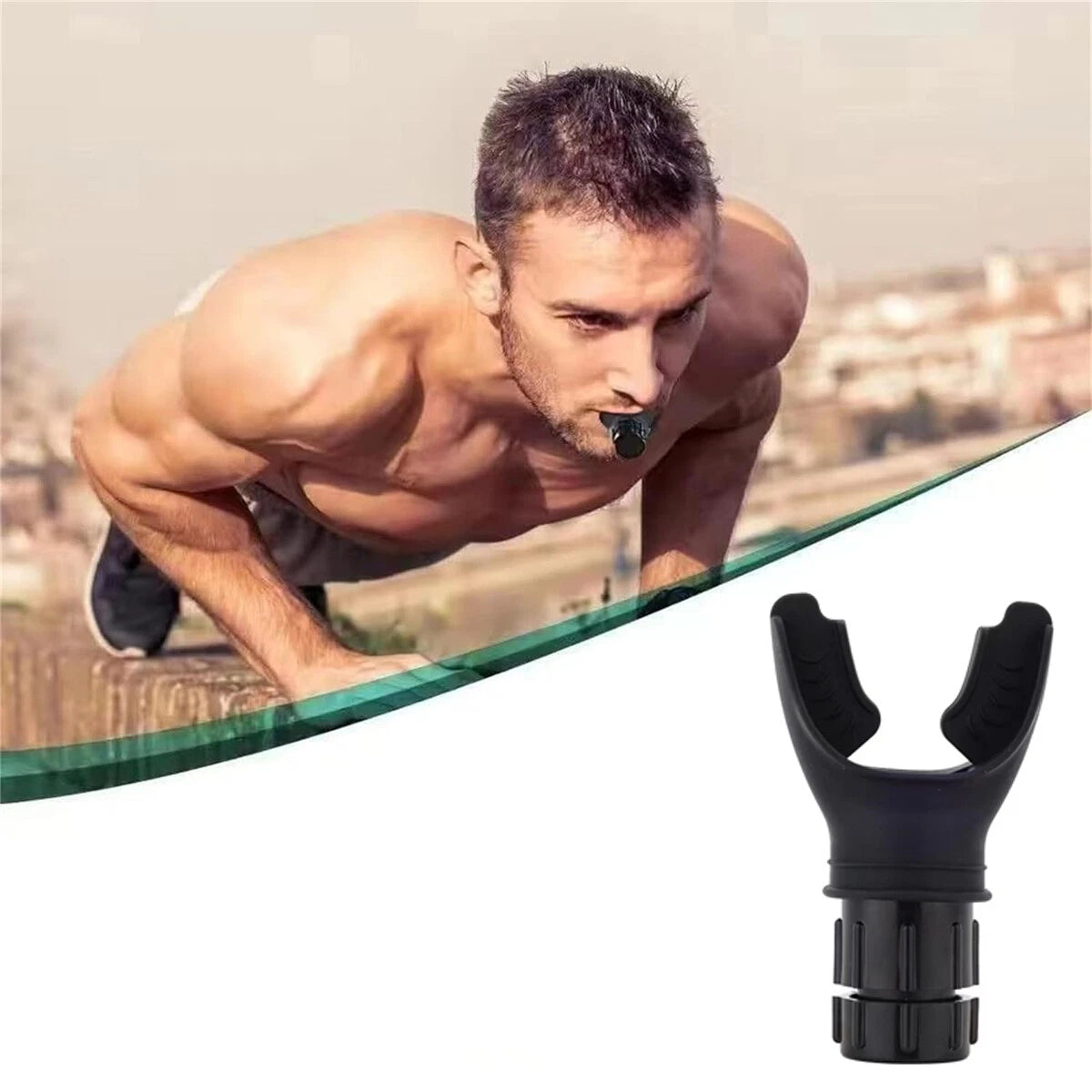 Breathing Trainer Breath Booster Strength Lung Fitness Exerciser Device Silicone