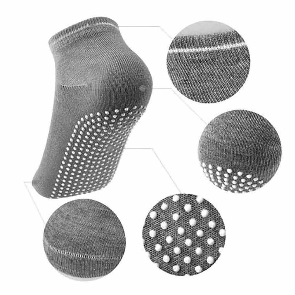 3/6Pairs Women Sports Cotton Rich Pilates Yoga Non-Slip Grip Socks Excercise AU