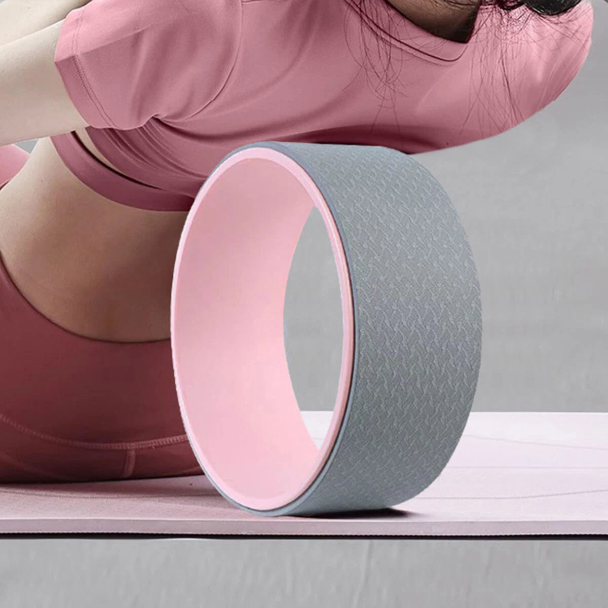 Widened Yoga Wheel Back Roller for Pilates Shoulder Stretch Circle Back Massage