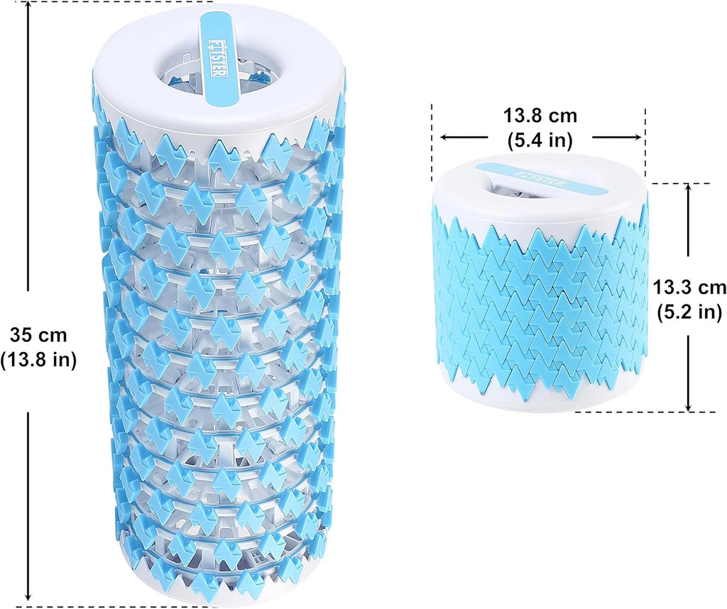 Collapsible Premium Foam Roller Sore Muscles, Tissue, Tension and Pain Relief |