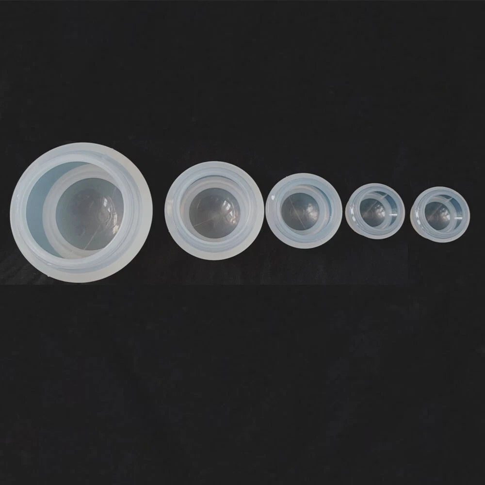 5 Cups Set Transparent Medical Silicone Vacuum Cupping Massage Jar Suction w/Box