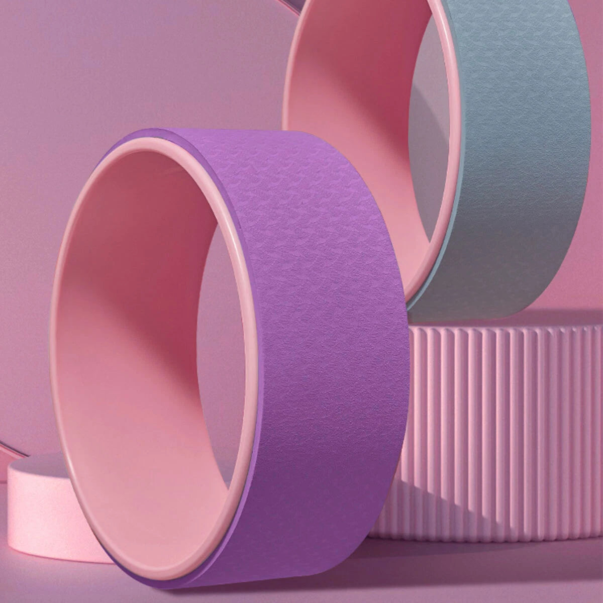 Widened Yoga Wheel Back Roller for Pilates Shoulder Stretch Circle Back Massage