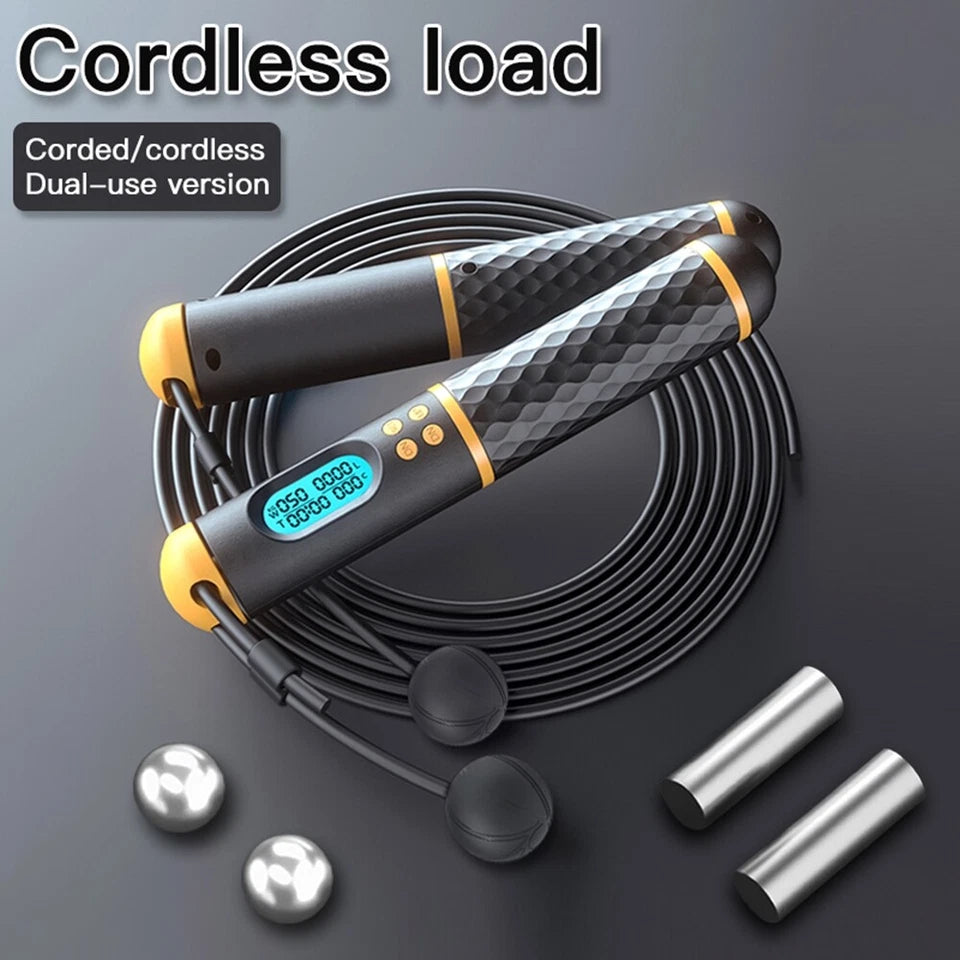 Weighted Smart Jump Rope Gym Skipping Rope CrossFit Indoor Outdoor Exercises AU